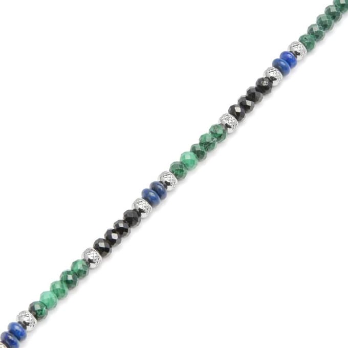 Luxenter Armband met zilveren afwerking en malachiet - Ipola