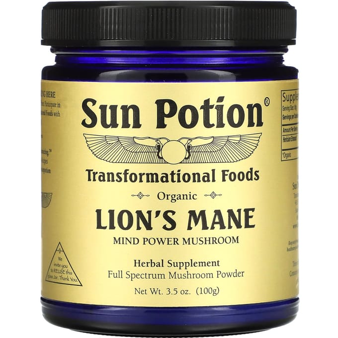 Sun Potion, Biologische Pruikzwam, 100 g (3.5 oz)