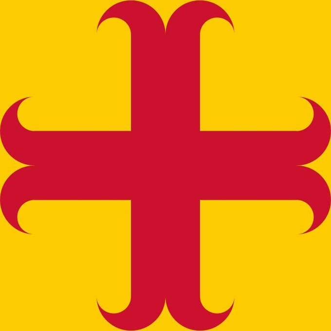 Vlag Oegstgeest 30x45cm