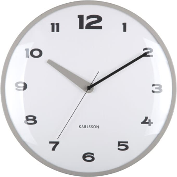 Karlsson wandklok brisk dome donker- Ø40cm