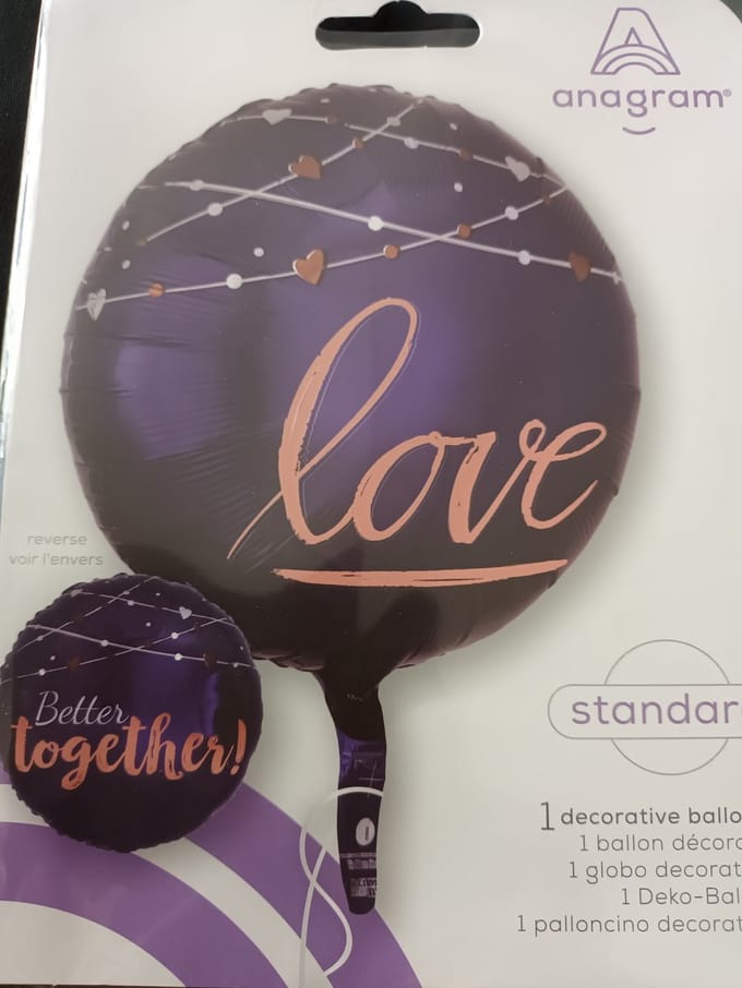 Anagram 2 zijdige ballon 18 inch love better together