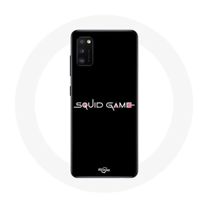Coque - Samsung - Galaxy A41 - Souple - Noir - Squid Game logo noir