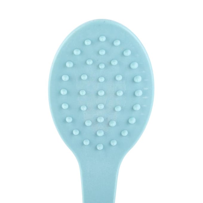 1 stuks Lange Steel Plastic Lichaamsdoucheborstel Bad Rug Reinigingsscrubber Blauw blauw