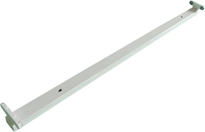 LED TL Armatuur T8 - Aigi Dybolo - 150cm Dubbel - IP20 - Mat Wit - Staal