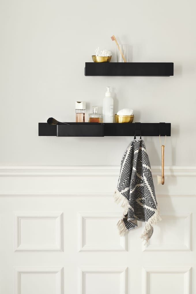 Gejst Flex Rail Wandplank - 60 cm - zwart