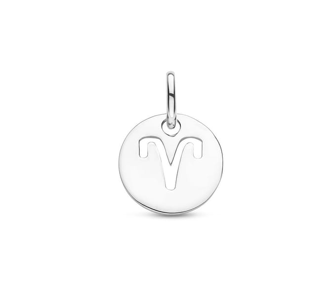 Zilver Gerhodineerde Hanger sterrenbeeld ram 1333693