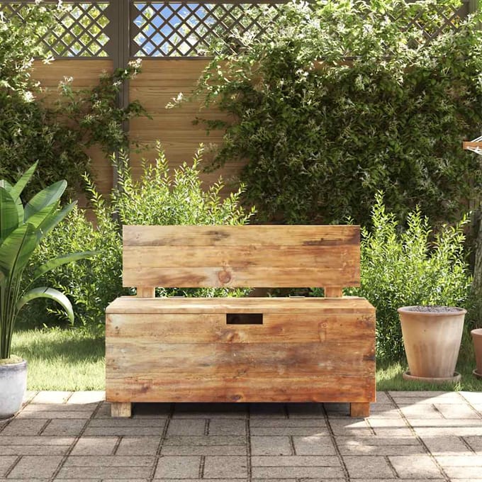 vidaXL Banc bois massif d'acajou 86x40x60 cm