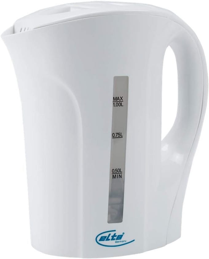 Waterkoker 1 Liter Wit - Snel Koken & Veilig Gebruik