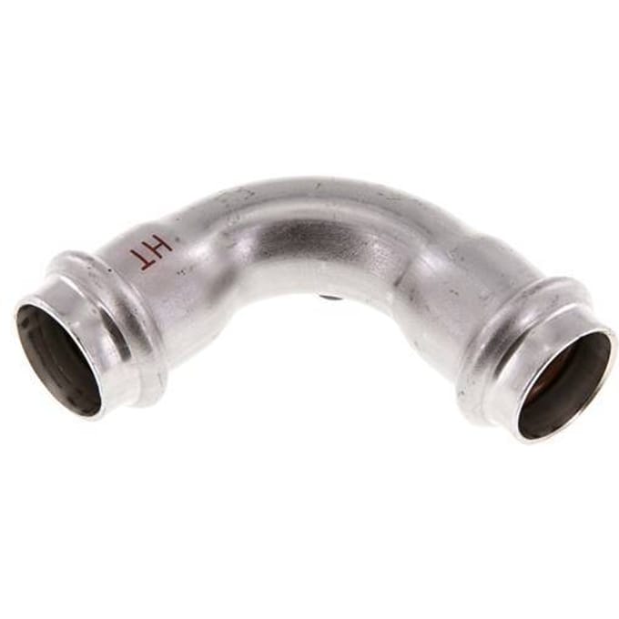90 graden L-Perskoppeling - 22mm Persmof - RVS