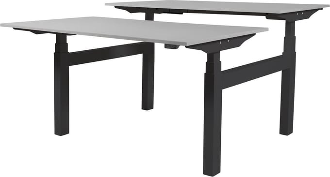 Zit Sta Bureau (2pp) - Elek 180x80/80 grijs - zw frame