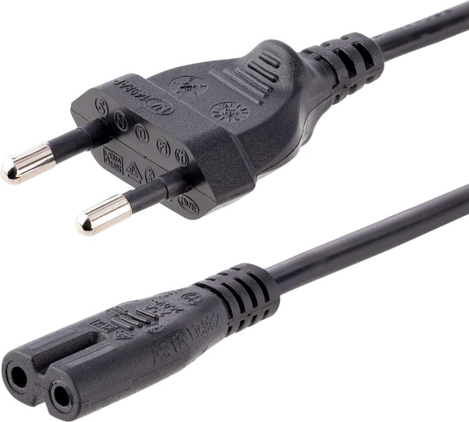 StarTech 3 meter Laptop Stroomkabel - EU Plug naar C7 - 18AWG