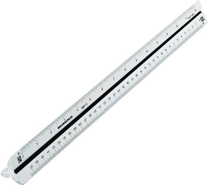Schaalstok rumold 150/30 4 1:100/200/250/300/400/5