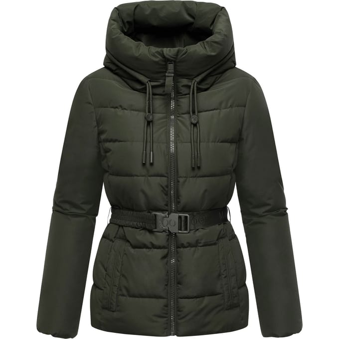 Marikoo dames winterjas Himee met tailleceintuur & magneetzakken