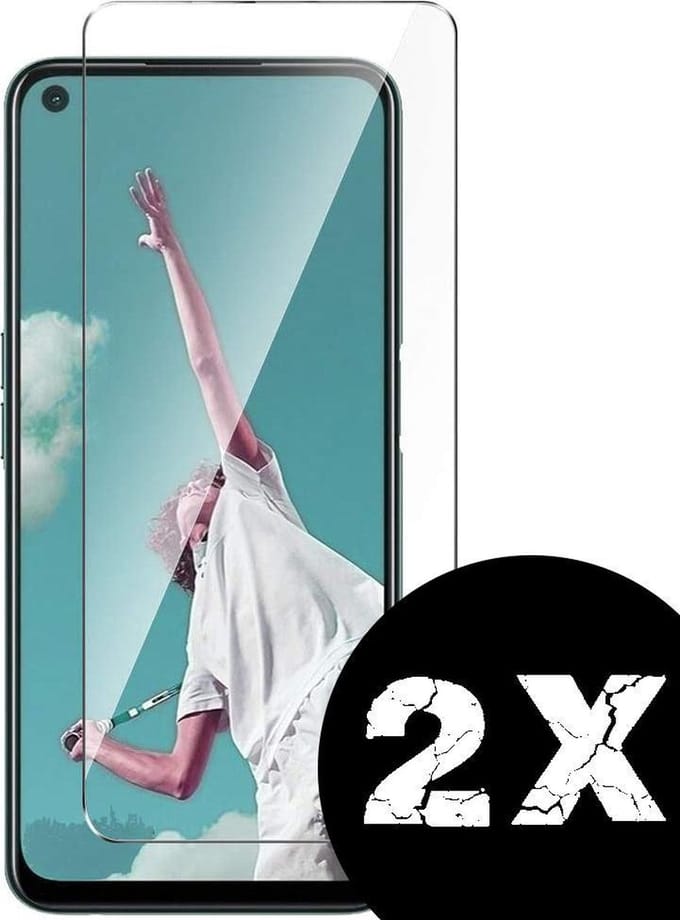 HB Glas Geschikt voor Oppo A72 Screenprotector Glas Gehard Tempered Glass - 2 Stuks