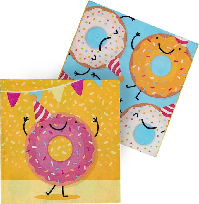 Set 20 papieren servetten Donut kopen.