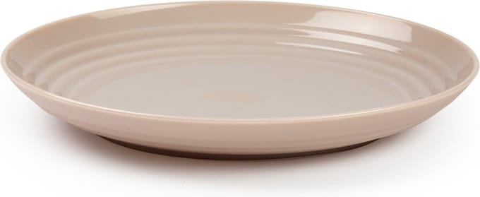 Plasticforte Rond bord/camping bord - D25 cm - beige - kunststof