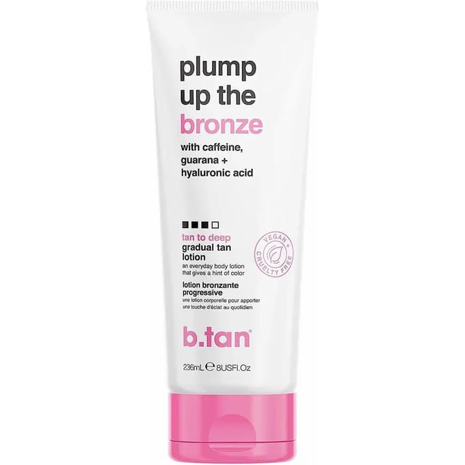 b.tan - plump up the bronze - tan to deep everyday glow lotion 236ml