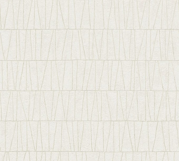 GRAFISCH MOZAIEK BEHANG | Geometrisch - Crèmewit Goud - A.S. Création Jade 2