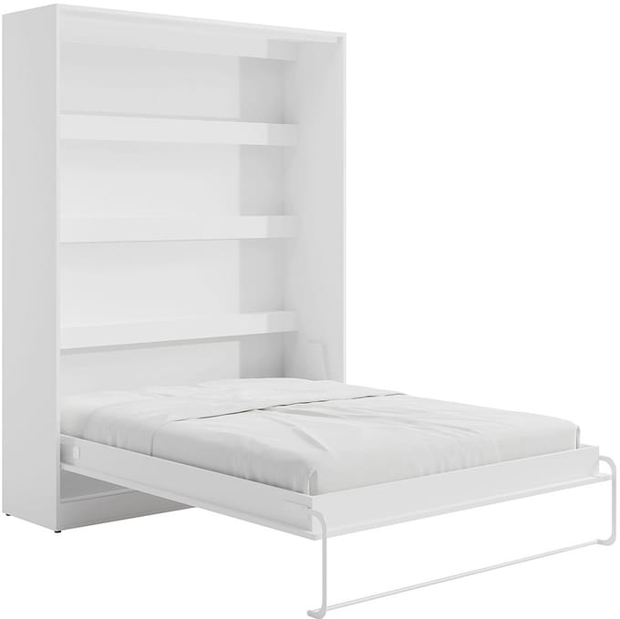 Vente-unique Bedkast hout wit 160 x 200 cm