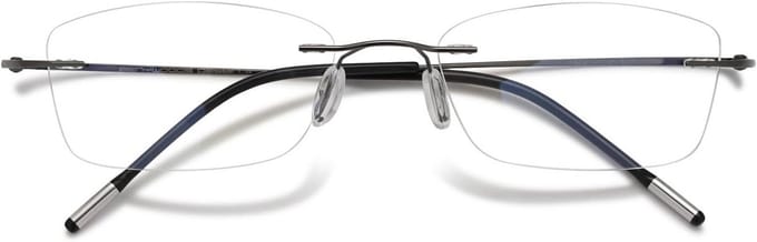 Randloze Leesbril Titanium Blauwlichtfilter - Ultra Lichtgewicht Zonder Frame voor Heren en Dames