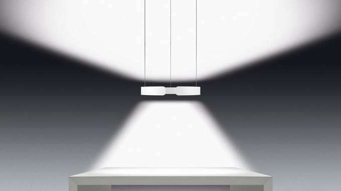 Occhio - Mito Sospeso 60 up Hanglamp - table/wide - wit mat - variabel - met Occhio Air