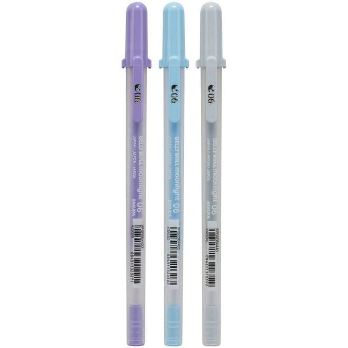 Gelschrijver Sakura Gelly Roll Moonlight 06 calm set à 3 kleuren