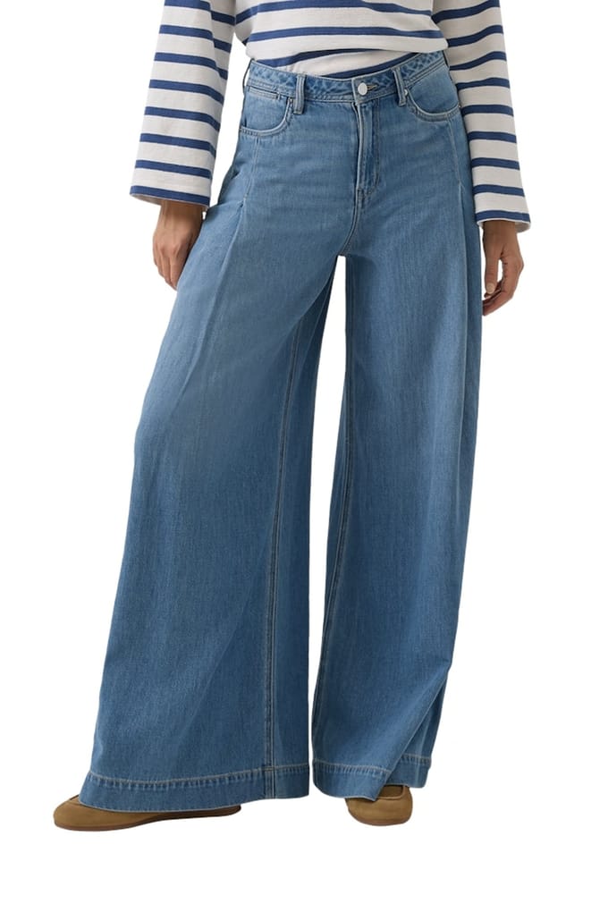 s.Oliver - female - Jeans / Regular Fit / Hoog model / Extra wijde pijpen / Lyocellmix