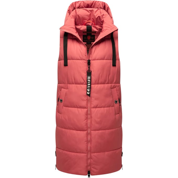 Navahoo dames lange bodywarmer Schnuffelchen – Warm & Stijlvol met Capuchon