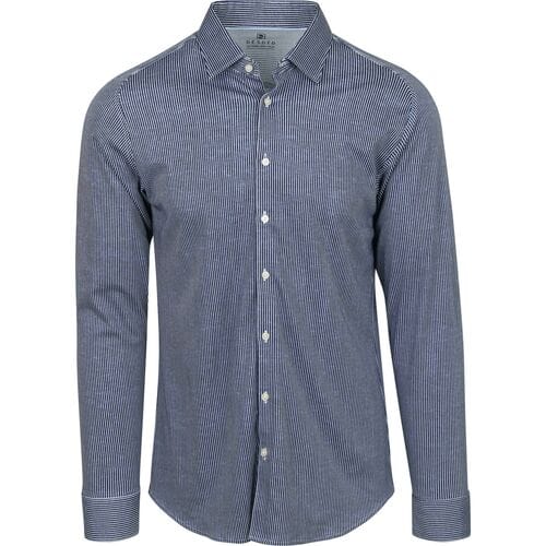 Desoto Overhemd Vertical Stripes Casual Kent Navy / male