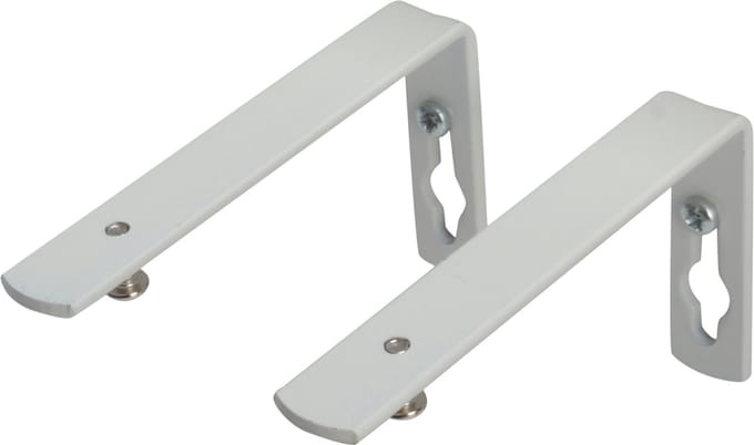 2 Steunen 10cm Wit Rail PLUS/U-Luxe