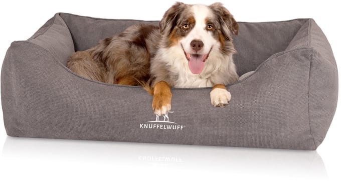 Knuffelwuff orthopedisch hondenbed met omkeerbaar kussen Baltimore 80x55 cm grijs
