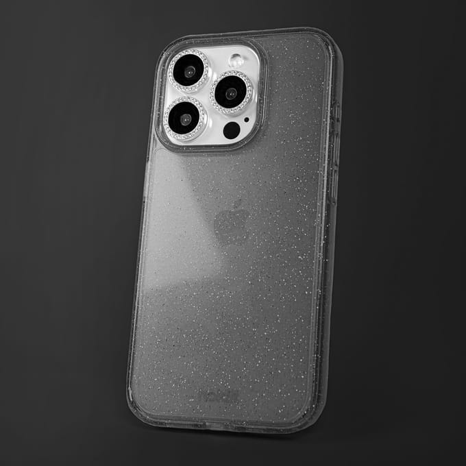 Holdit Camera Lens Protector Glitter geschikt voor Apple iPhone 15 / 15 Plus
