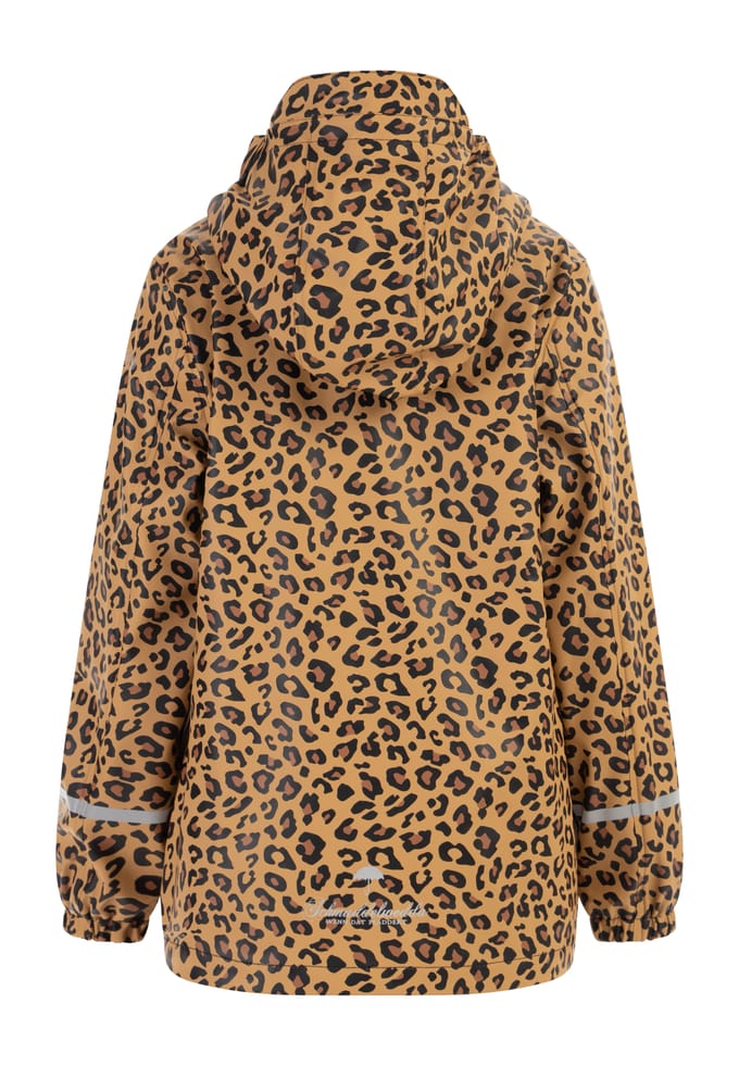 Schmuddelwedda Regenjas Meisje zwart beige leo