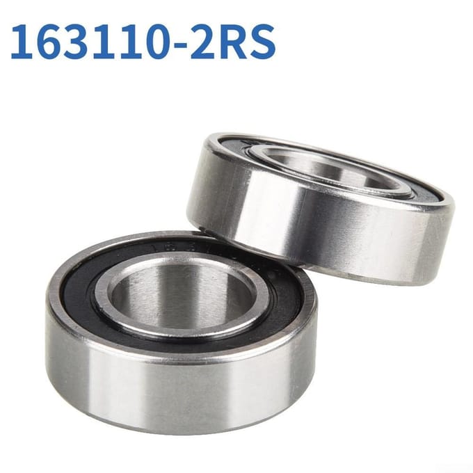 2×Bike Hub Trapaslagers 163110 2RS 16x31x10mm voor gigantische fietsaccessoires gray