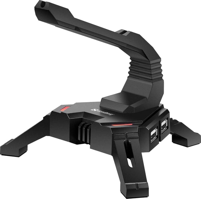 Sandberg 2in1 USB Hub Bungee USB hub - 4 - Zwart