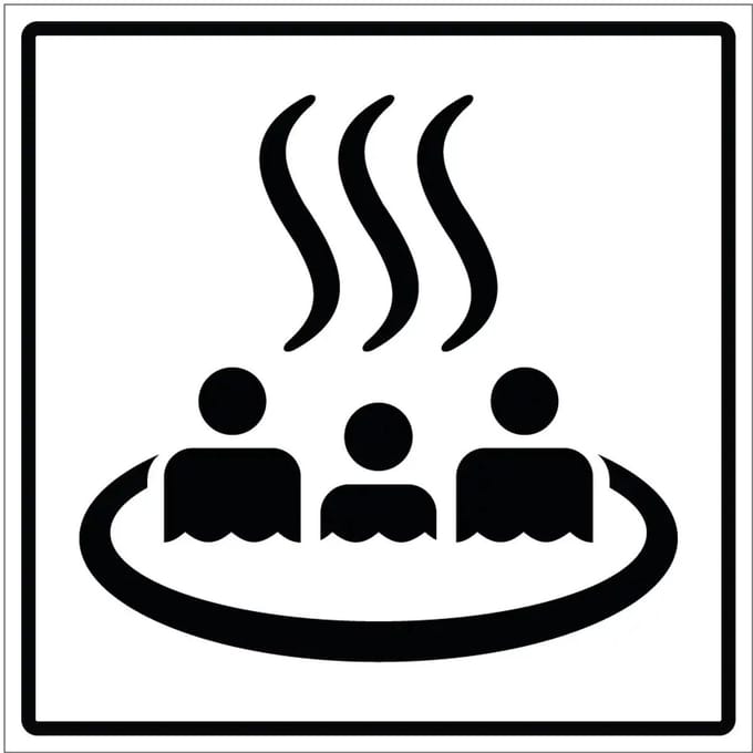 Hottub jacuzzi sticker | 20 x 20 cm