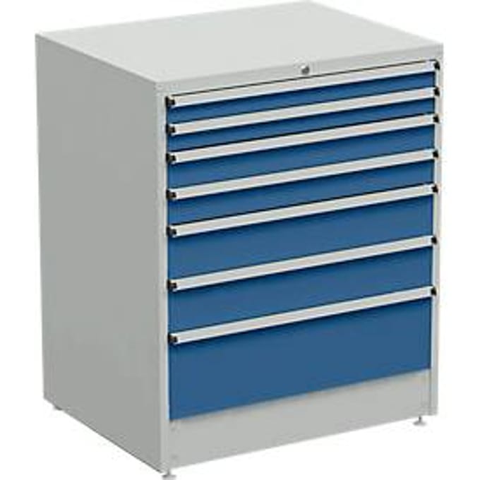 Ladekast, 7 schuifladen, B 910 x D 715 x H 1100 mm