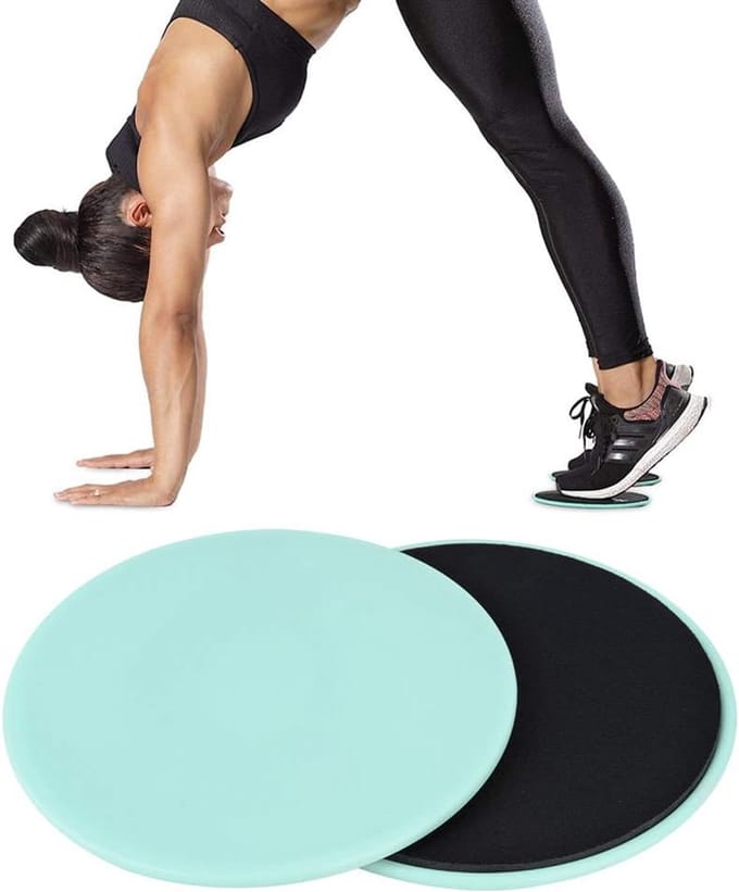Glijdende Schijven - Fitness Schuivers - Core Training - Multi-Surface Geschikt - 18 cm - Lichtgroen