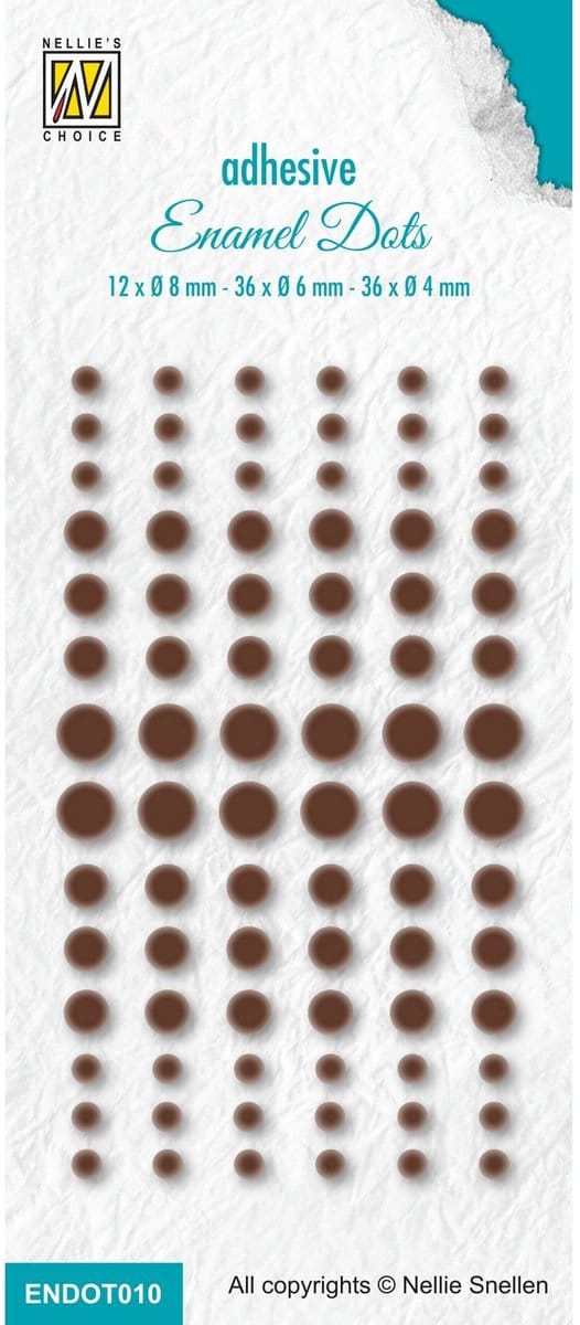 Nellie Snellen Enamel Dots 477C Brown