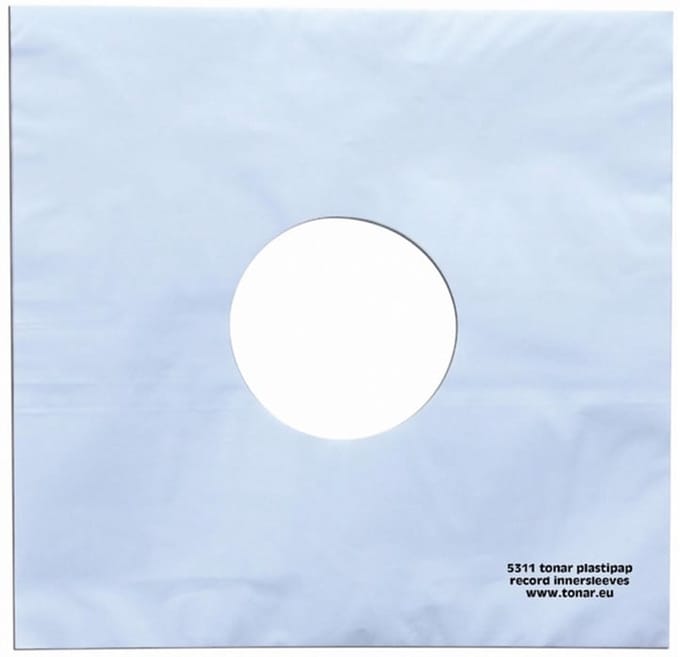 Tonar- 5311-12 Inch Plastipap binnenhoezen