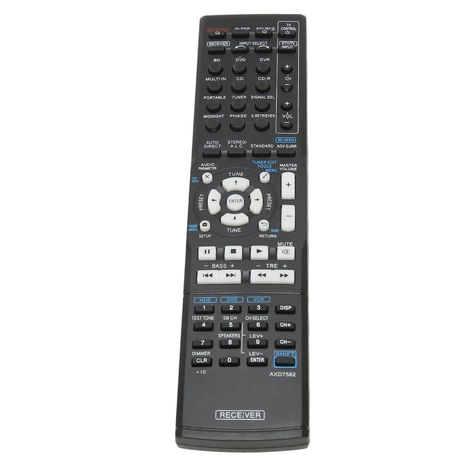 Vervangende afstandsbediening Compatibel voor Pioneer AXD7582 AXD7632 VSX 300 VSX420 VSX402K VSX402S black