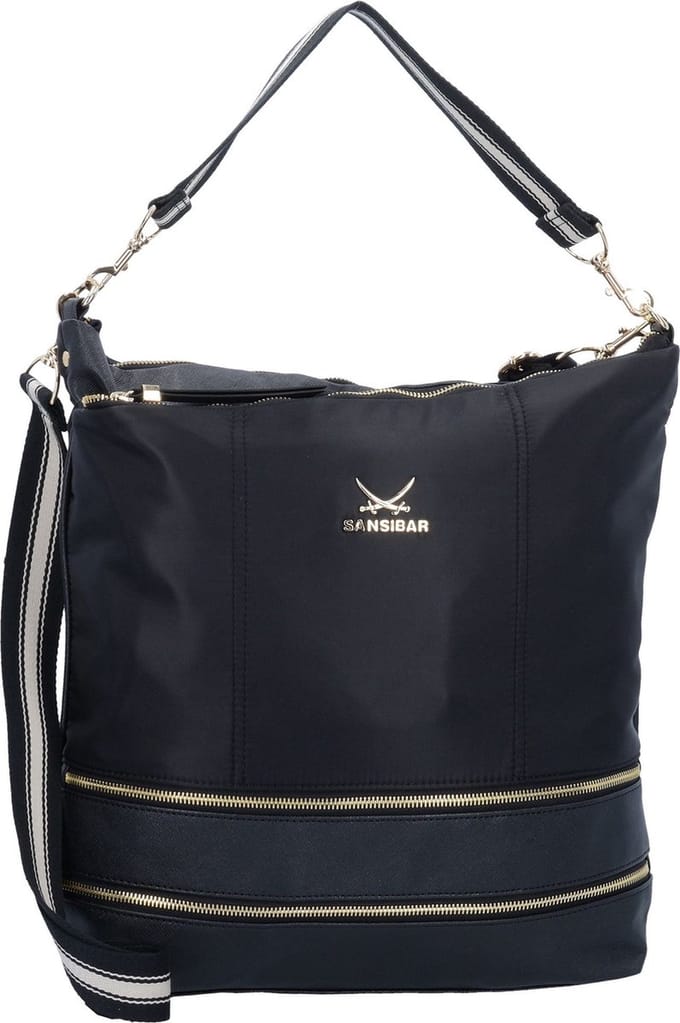 Sansibar Schoudertas Pouch Black Zwart