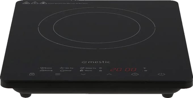 Mestic MIC-130 – Inductiekookplaat – 1-Pits – 2000W – 10 Warmtestanden – Touchscreen