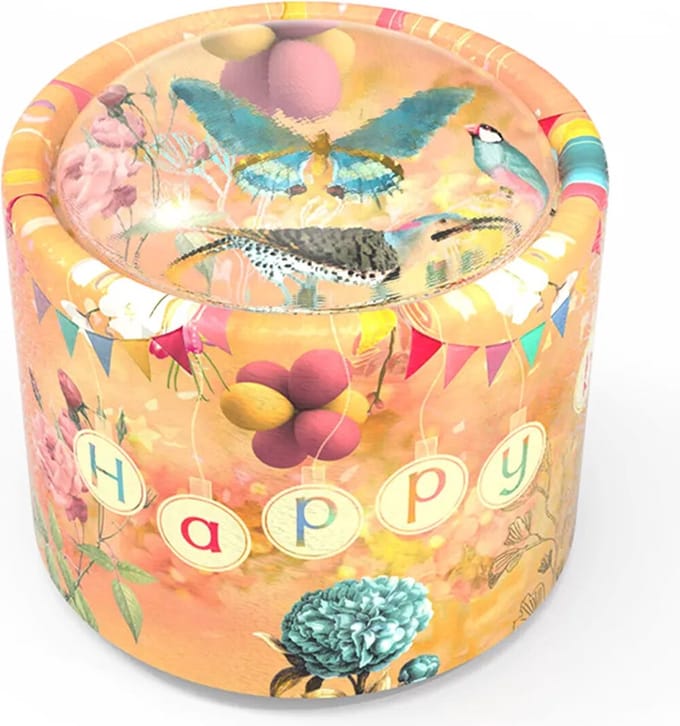 Belle lurette muziekdoosje brilly - happy birthday