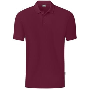 Jako Organic Polo Heren - Kastanje | Maat: M