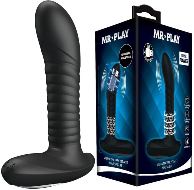 Prostaatmassageur met Rotatie en Vibratie