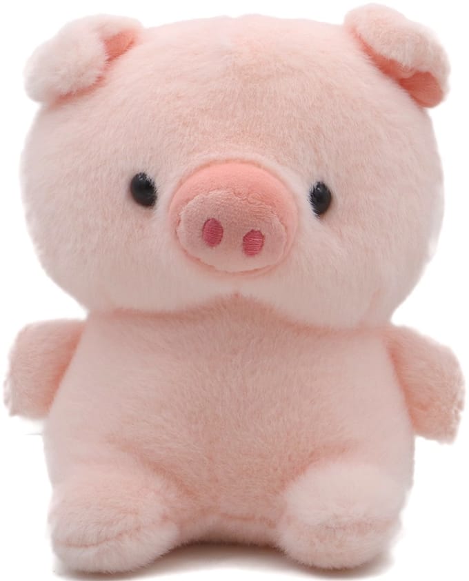 Pluche knuffel - varken - 20 cm