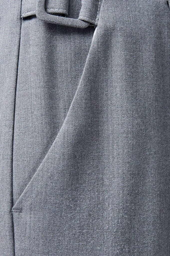 French Connection Franklin Barrel Leg Trouser Grey Taglia: 14 | Pantaloni da completo Outlet | Donna | Grigio