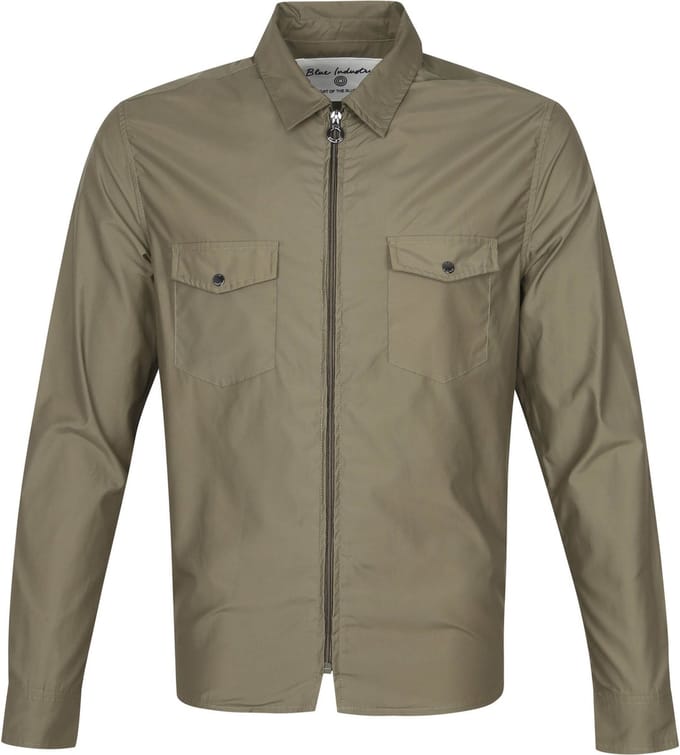 Blue Industry Zip Jack Groen - Maat XL - Heren - Tussenjas