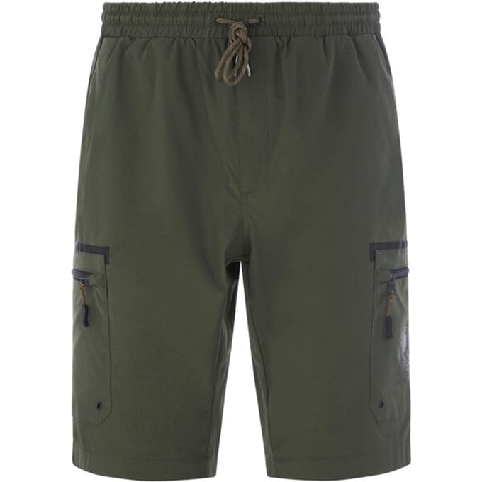Jan Vanderstorm herren Cargobermuda - 58 - olijf - Plus Size